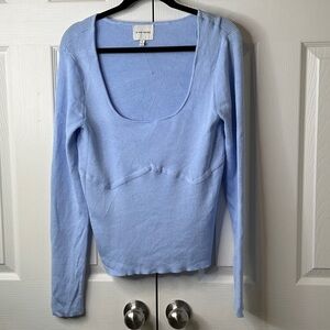 Pink Rose Junior's Sweater Top Long
Sleeve Scoop Neck Size XL